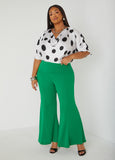 Cowl Neck Polka Dot Blouse