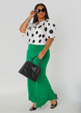 Cowl Neck Polka Dot Blouse