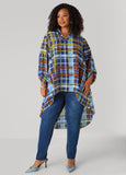 Plaid Hi Low Shirt