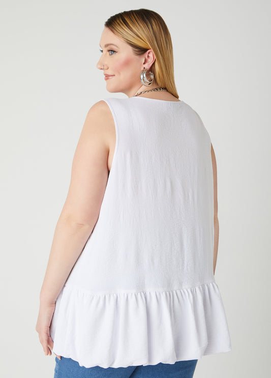 Textured Flounced Blouse