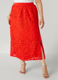Corded Lace Maxi Skirt
