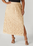 Corded Lace Maxi Skirt
