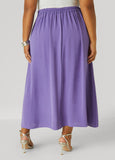 Textured Maxi Cargo Skirt