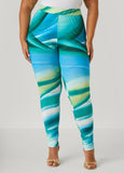 Wave Print Leggings
