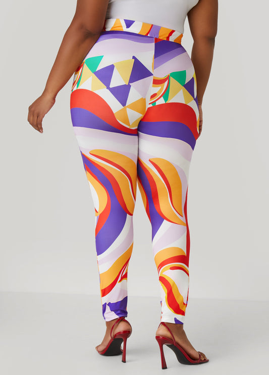 Abstract Print Leggings
