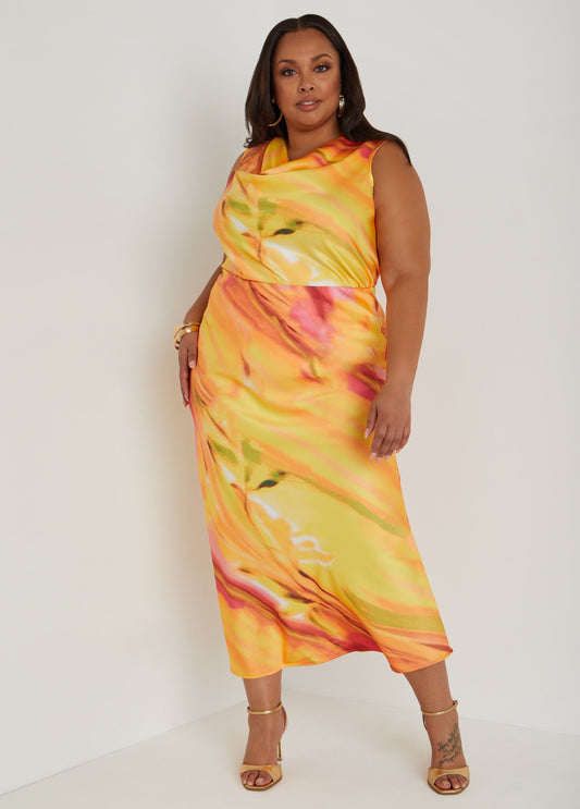 Plus Size satin maxi skirt plus size maxi skirt plus size matching set