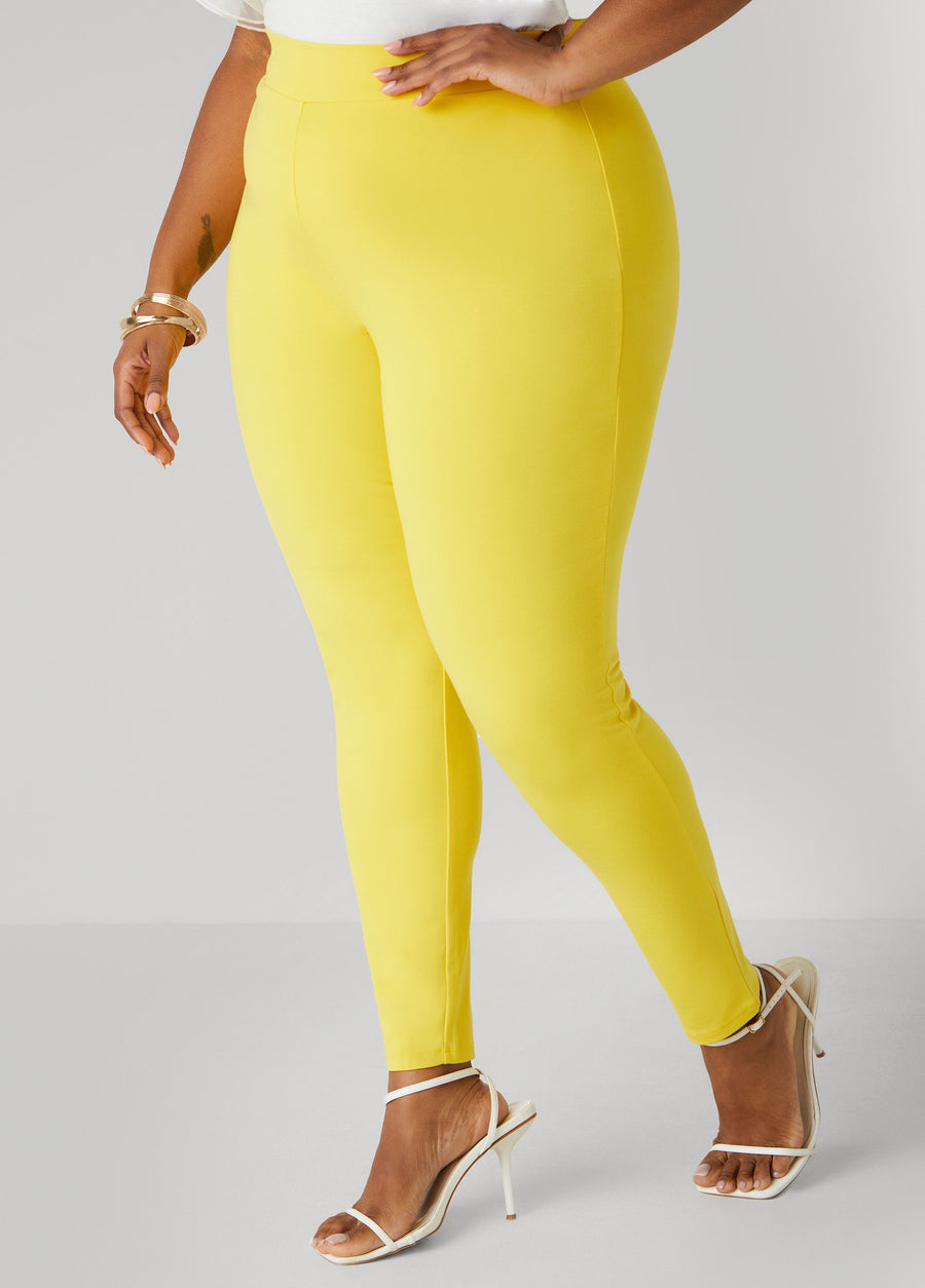Plus Size Ponte Pull On Leggings