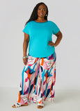 Abstract Print Palazzo Pants