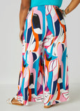 Abstract Print Palazzo Pants