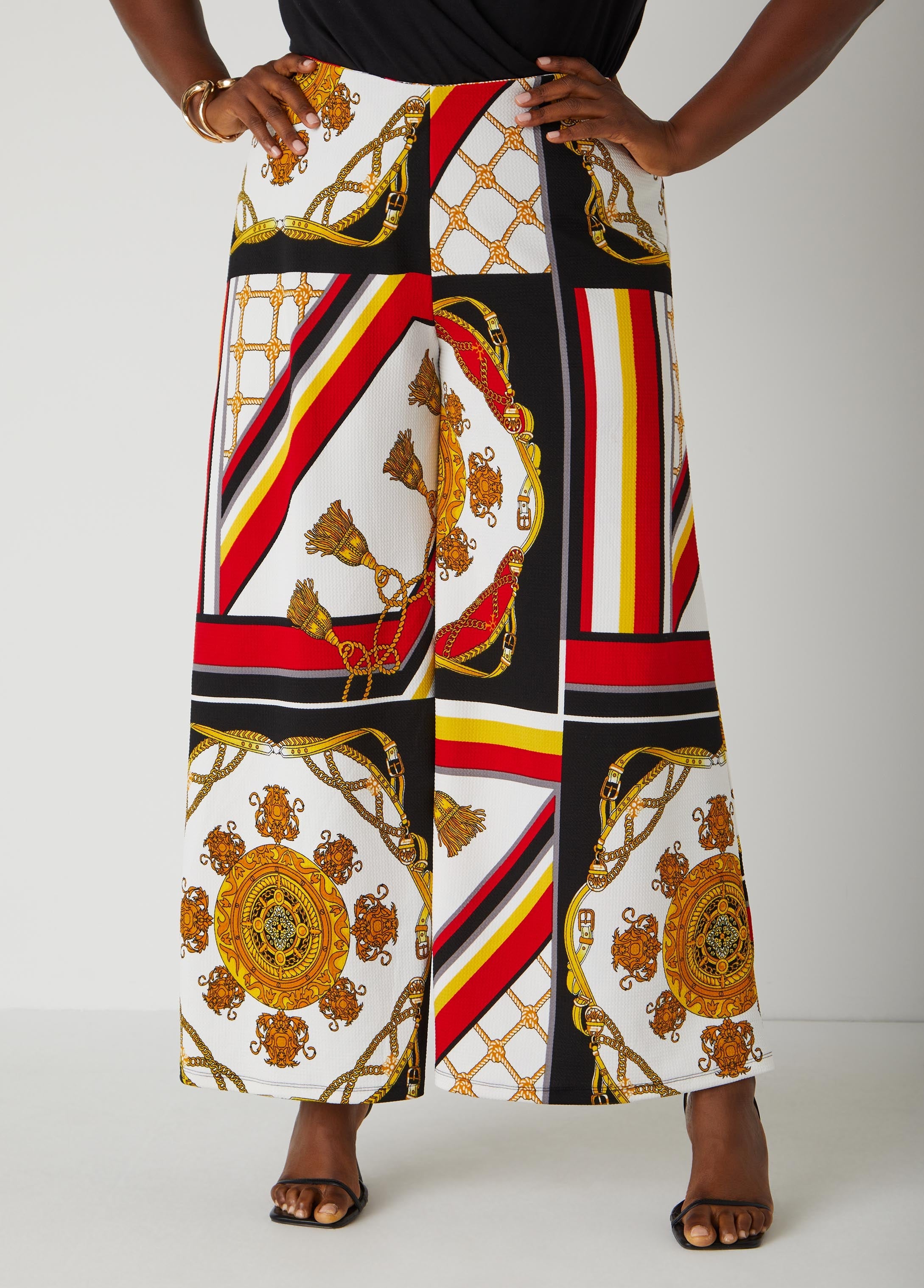 Plus Size Status Wide Leg Pants