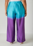 Ombre Satin Wide Leg Pants