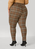 Plaid Mid Rise Leggings