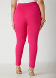 High Waist Ponte Pull On Leggings
