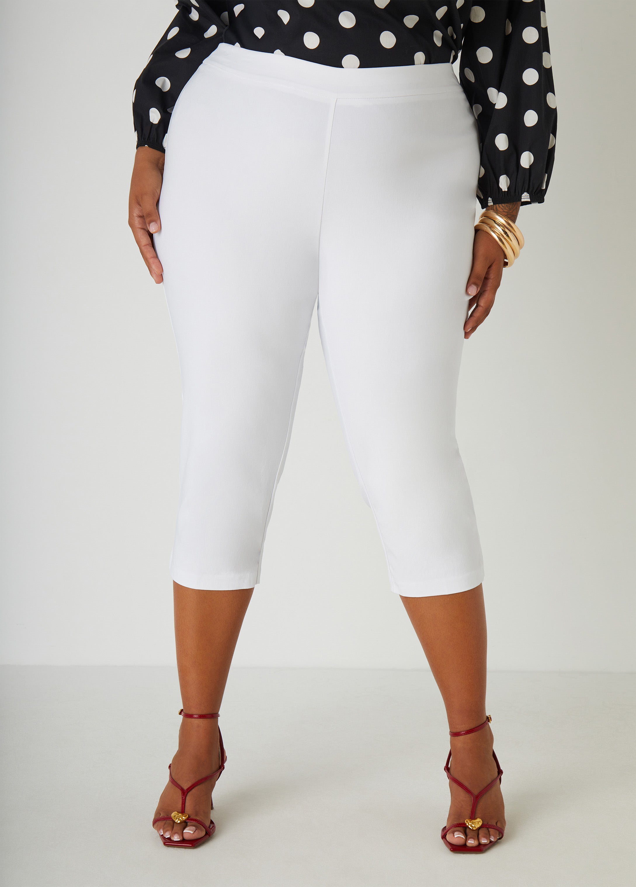 Plus Size Millennium Slim Leg Capris