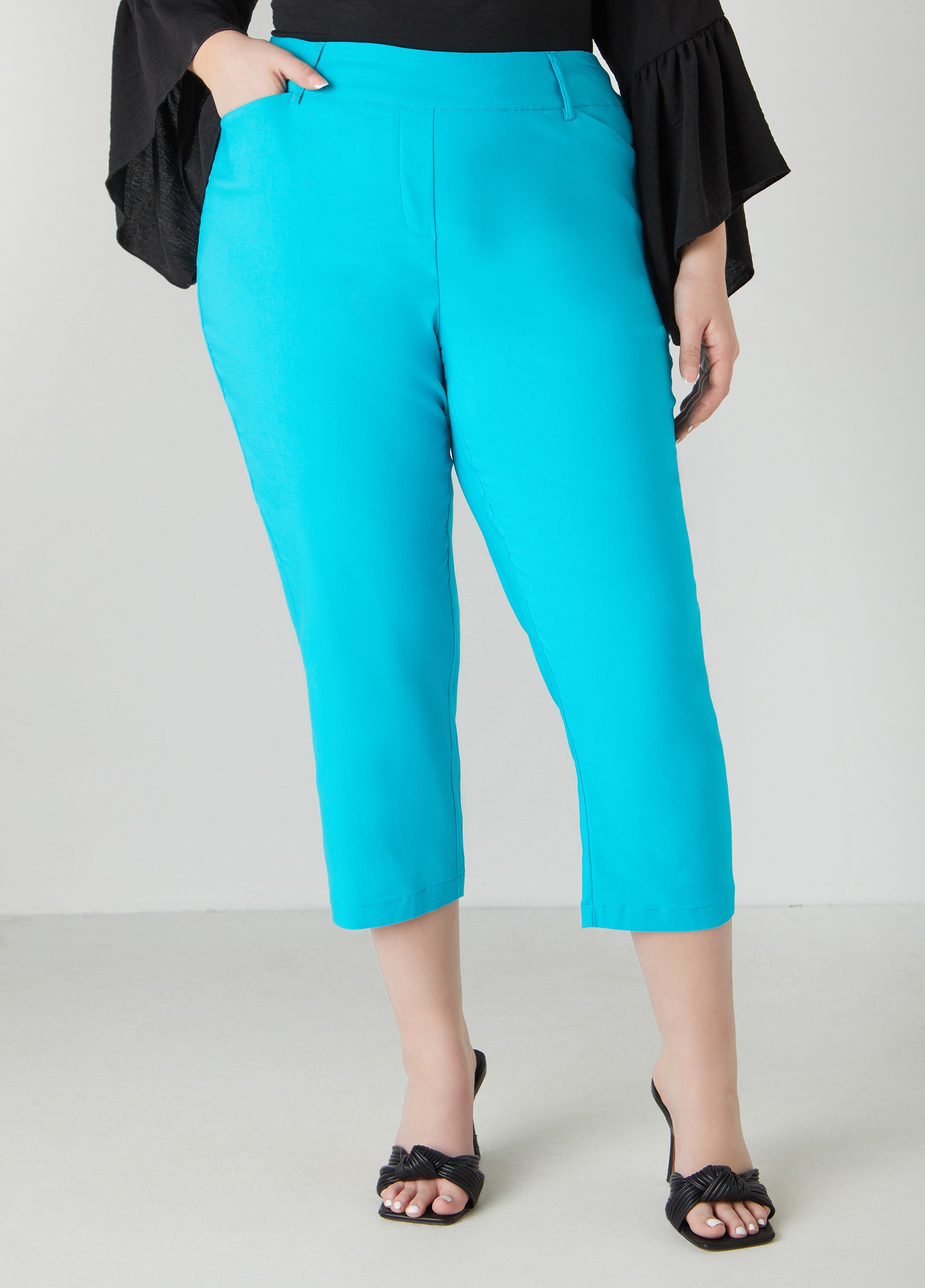 Plus Size 25" Inseam Millennium Cropped Pants