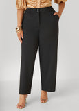 Plus Size Straight Leg Ponte Trousers