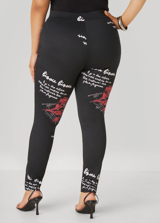 Printed Ponte Leggings