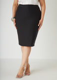 Plus Size Millennium Crepe Pencil Skirt