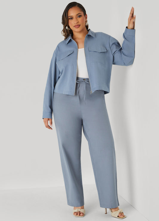 Plus Size Cotton And Linen Pants