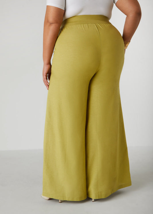 Pull On Wide Leg Pants