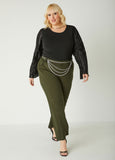 Ponte Straight Leg Pants