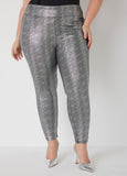 Printed Metallic Leggings