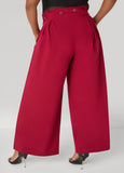 Belted Paperbag Wide Leg Pants