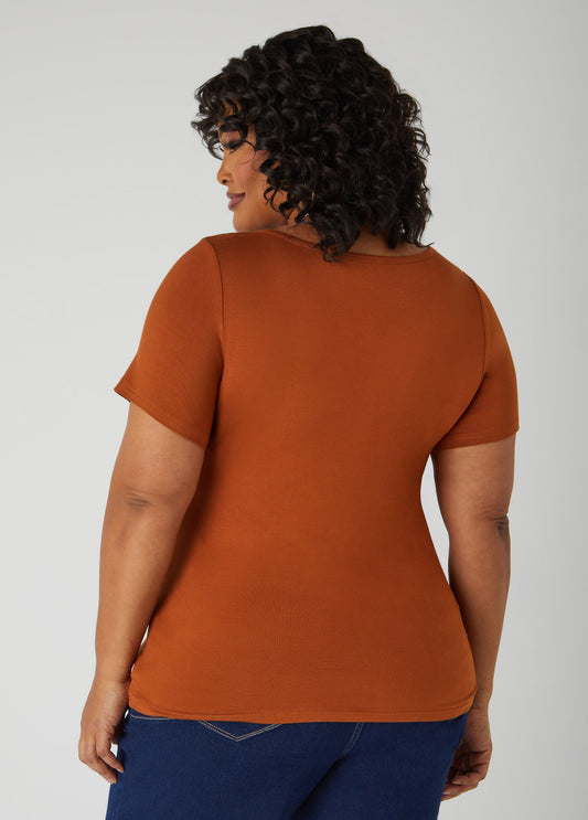 The Basic Scoop Neck Tee