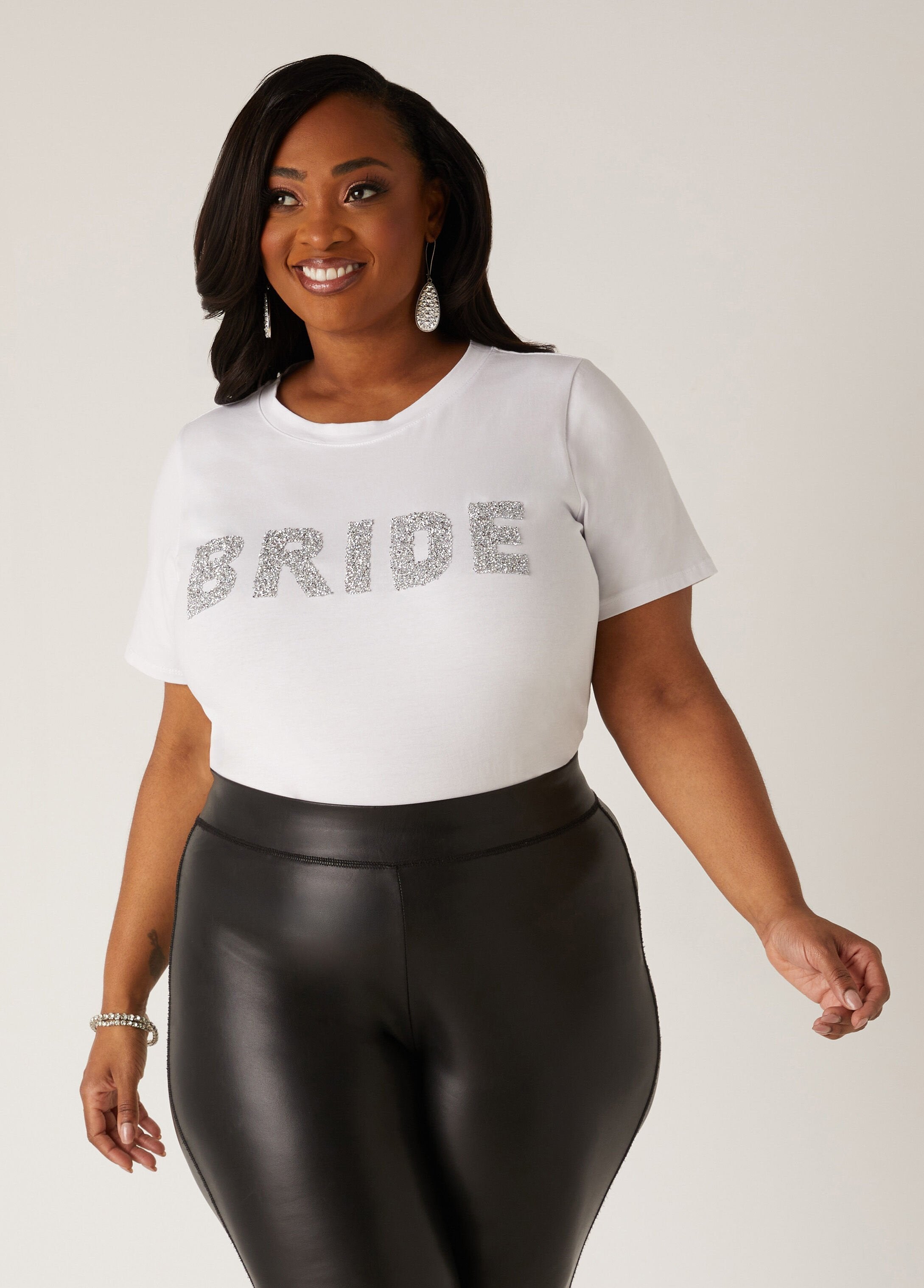 Plus Size Bride Short Sleeve Tee Graphic Tee T Shirt