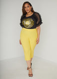 Faith Mesh Paneled Graphic Tee