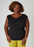 Draped Crepe Top