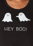 Hey Boo Crystal Graphic Tee