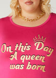On This Day Glittered Graphic Tee