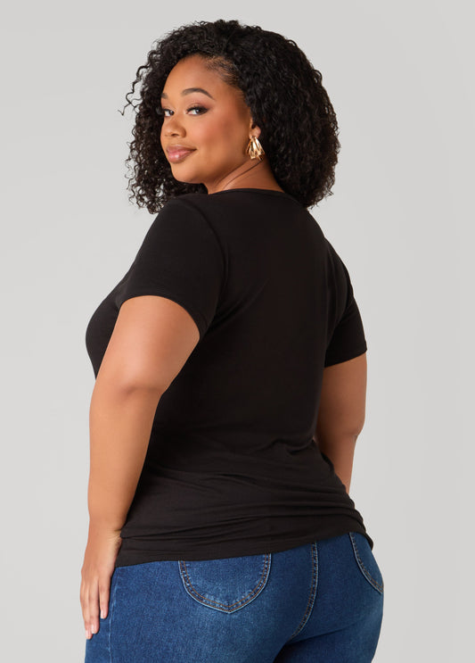 Ssshh Glittered Graphic Tee