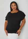 Ruched Crepe Top