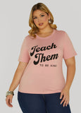Plus Size To Be Kind Embellished Graphic Tee