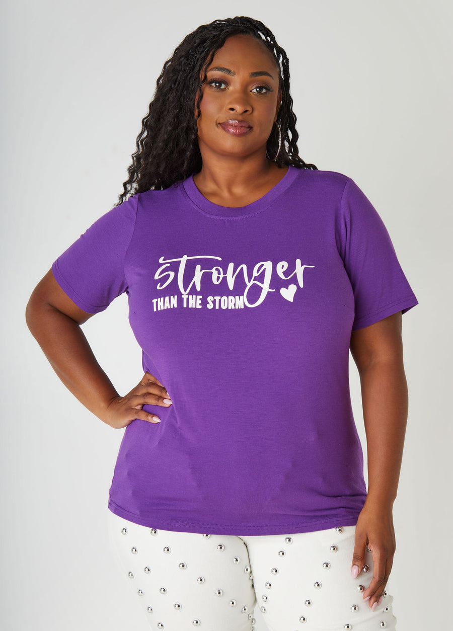 Plus Size Stronger Graphic Tee