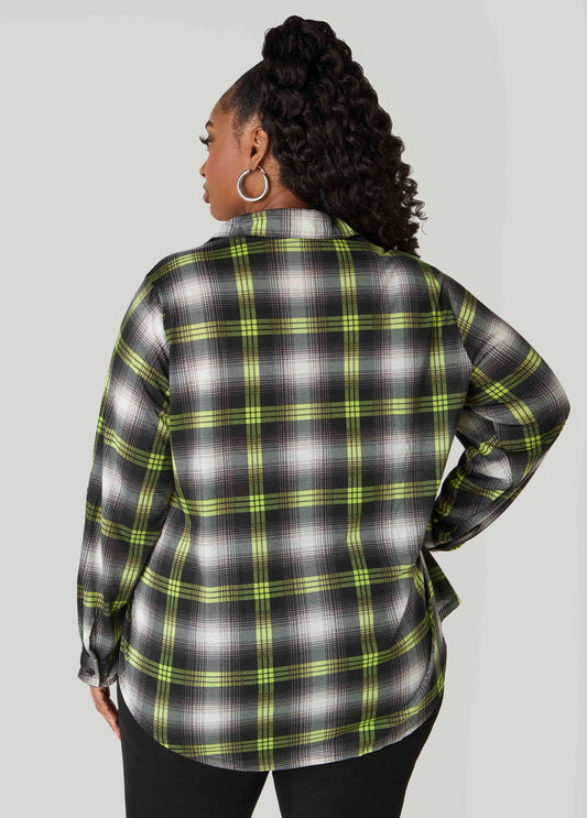 Collared Plaid Shirt