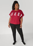 Plus Size Queen Graphic Tee Plus Size T Shirt Box Fit Top