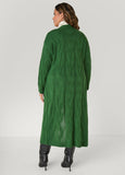 Pocketed Cable Knit Duster