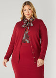 Plus Size Button Front Cardigan
