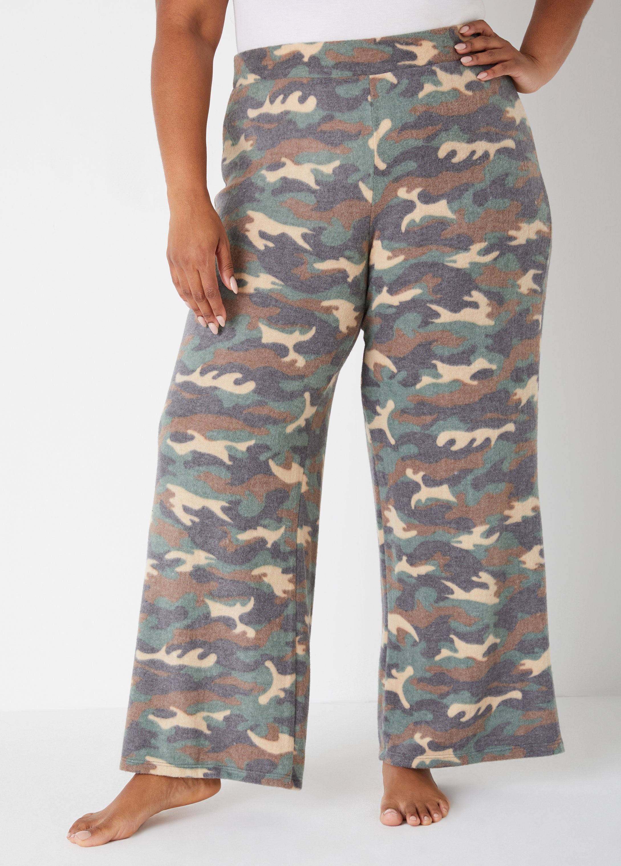 Plus Size Hacci Knit Lounge Pants 