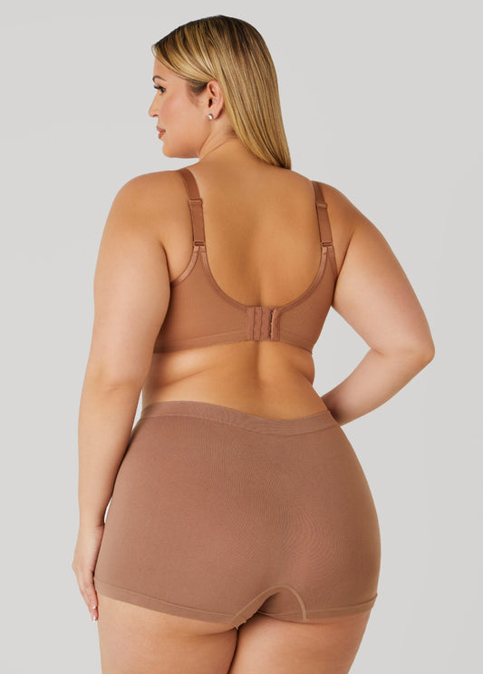 Lace Paneled Mesh Underwire Bra