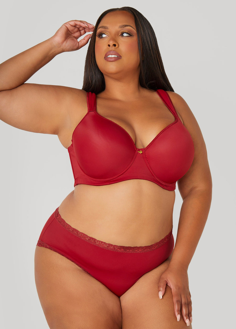Plus Size Plunge Butterfly Bra