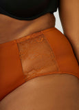 Lace Paneled Microfiber Briefs