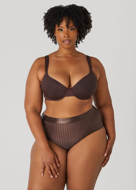 Stripe Spacer Cup T-Shirt Bra