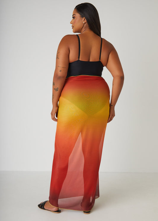 Ombre Stretch Mesh Sarong