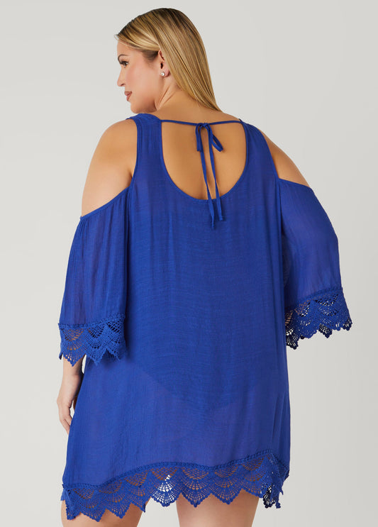 Beach Break Cold Shoulder Cover Up