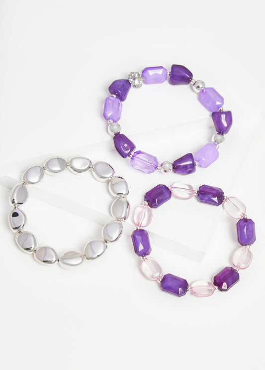 Bead And Crystal Necklace Set