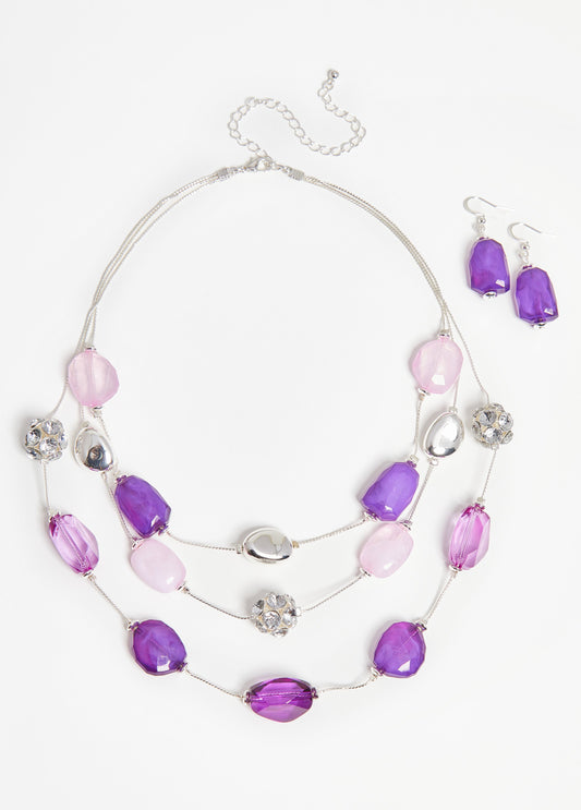 Bead & Crystal Bracelet Set
